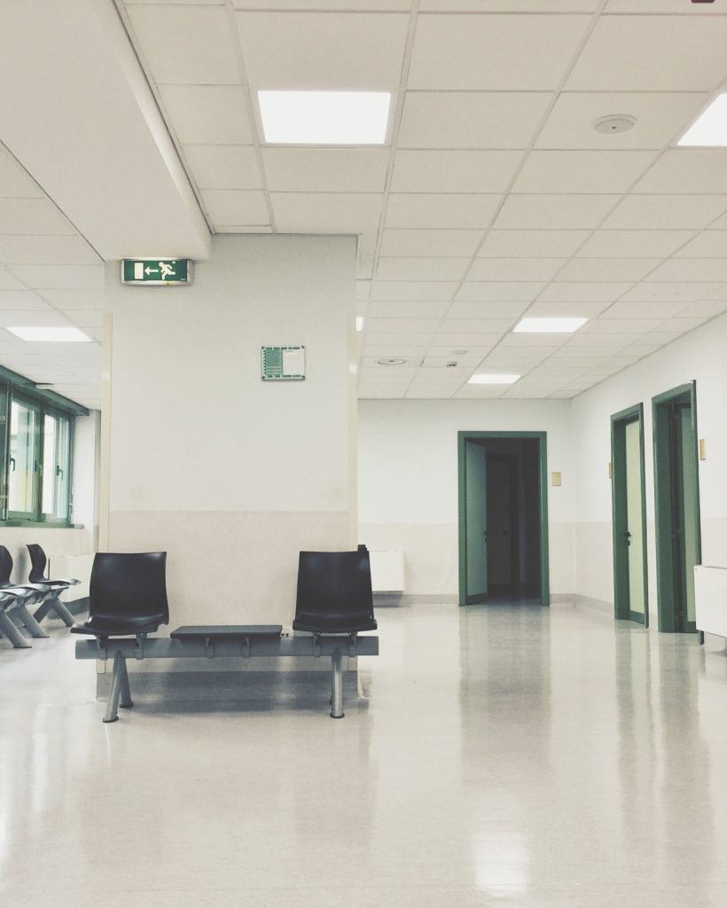 Waiting room in hospital